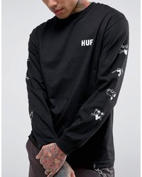 HUF X Pink Panther Long Sleeve T Shirt With Sleeve Print