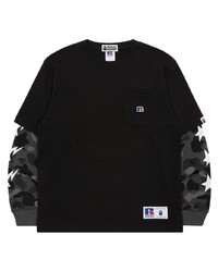 A Bathing Ape X Russell Colour Camo College T Shirt