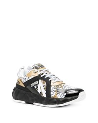 VERSACE JEANS COUTURE Barocco Logo Print Low Top Sneakers