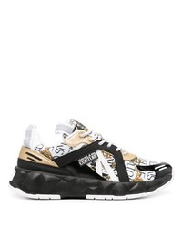 VERSACE JEANS COUTURE Barocco Logo Print Low Top Sneakers