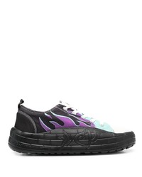 ACUPUNCTURE 1993 Flame Print Low Top Sneakers