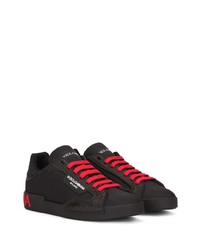 Dolce & Gabbana Logo Print Lace Up Sneakers