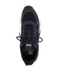 BOSS Logo Print Lace Up Sneakers