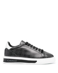 Roberto Cavalli Monogram Print Low Top Sneakers