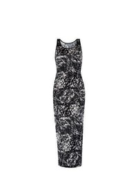 Exclusives New Look Black Abstract Print Sleeveless Maxi Dress