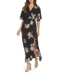 Everly Floral Print Woven Maxi Dress