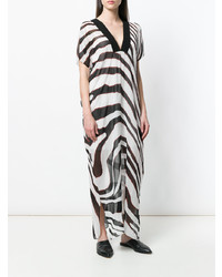 Roberto Cavalli Zebra Print Beach Dress