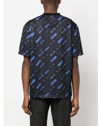Karl Lagerfeld Athleisure Mesh Logo Print T Shirt