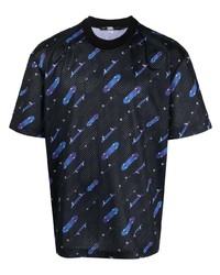 Karl Lagerfeld Athleisure Mesh Logo Print T Shirt