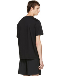 BLACKBARRETT by NEIL BARRETT Black Hexagon Mesh Tape T Shirt