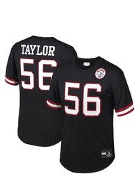 Mitchell & Ness Lawrence Taylor Black New York Giants Retired Player Name Number Mesh Top