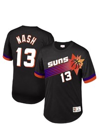Mitchell & Ness Steve Nash Black Phoenix Suns Mesh T Shirt