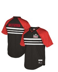 Mitchell & Ness Black Dc United Since 96 Sublimated Mesh V Neck T Shirt At Nordstrom