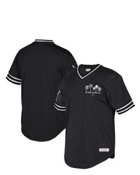 Mitchell & Ness Black Inter Miami Cf Jersey Hook Mesh V Neck T Shirt