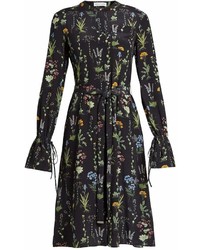 Altuzarra Leighton Floral Print Long Sleeved Midi Dress