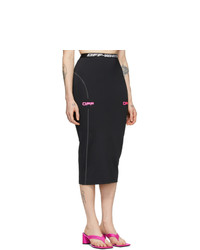 Off-White Black And Pink Off Active Pencil Skirt