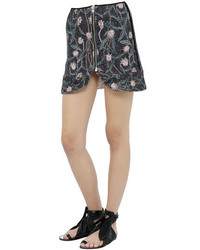 Isabel Marant Floral Printed Cotton Mini Skirt