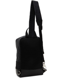 Balmain Black Monogram Backpack