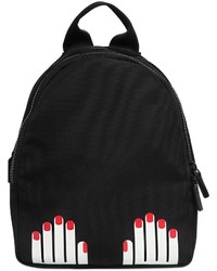 Lulu Guinness Mini Hands Printed Nylon Backpack