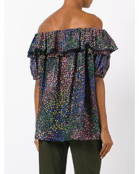 Chloé Printed Off The Shoulder Top