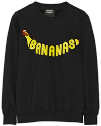 Markus Lupfer Bananas Sequined Cotton Terry Sweatshirt