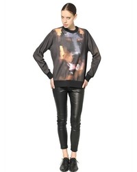 Givenchy Printed Cotton Fleece Sweatshirt