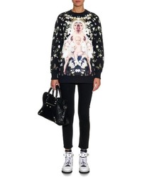 Givenchy Madonna Print Cotton Jersey Sweatshirt