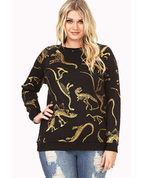 Forever 21 Quirky Dinosaur Sweatshirt