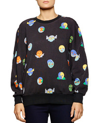 Stella McCartney Superhero Print Knit Sweatshirt