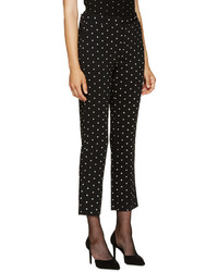 Givenchy Black Cross Print Trousers