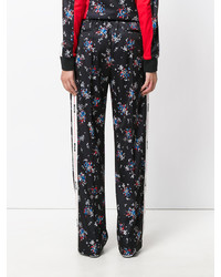 MSGM Floral Print Straight Trousers