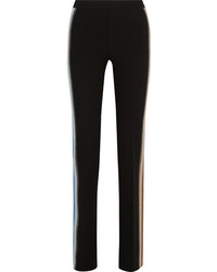 Missoni Intarsia Wool Blend Straight Leg Pants Black