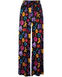 Love Moschino Multiple Prints Straight Trousers