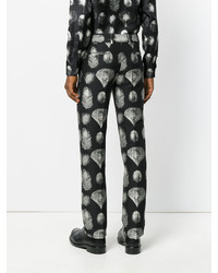 Alexander McQueen Peacock Feather Printed Trousers