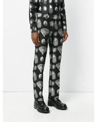 Alexander McQueen Peacock Feather Printed Trousers