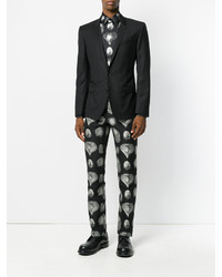 Alexander McQueen Peacock Feather Printed Trousers