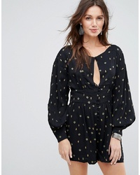 Free People Love Grows Printed Playsuit Combo