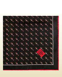 Gucci Printed Silk Pocket Square