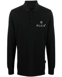 Philipp Plein Logo Patch Long Sleeved Polo Shirt