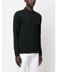 PS Paul Smith Logo Print Organic Cotton Polo Shirt