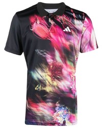 adidas Tennis Abstract Print Short Sleeve Polo Shirt
