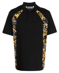 VERSACE JEANS COUTURE Barocco Print Short Sleeve Polo Shirt