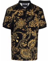 VERSACE JEANS COUTURE Baroque Print Polo Shirt