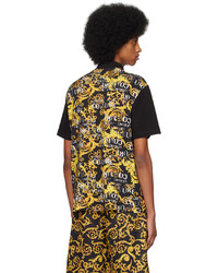 VERSACE JEANS COUTURE Black Baroque Polo