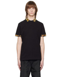VERSACE JEANS COUTURE Black Couture Polo