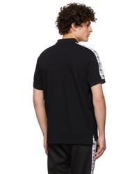 Moschino Black Double Question Polo