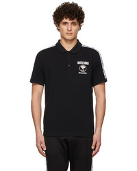 Moschino Black Double Question Polo