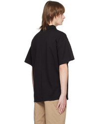 VERSACE JEANS COUTURE Black Printed Polo