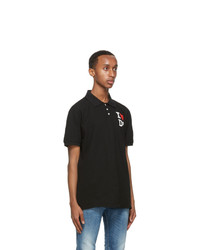 DSQUARED2 Black Tennis Fit Polo