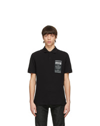 VERSACE JEANS COUTURE Black Warranty Polo